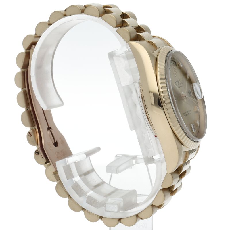 Rolex Day Date Watch 18k Yellow Gold Chien Color Polished — view 4