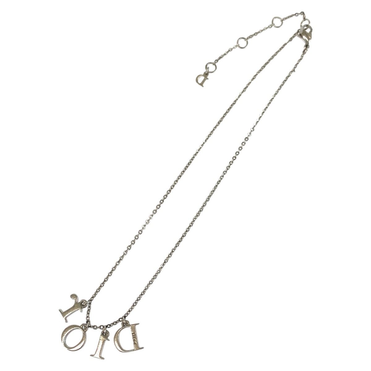 Dior Vintage Logo Sequin Plated Necklace — view 4