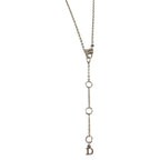 Dior Vintage Logo Sequin Plated Necklace — view 6