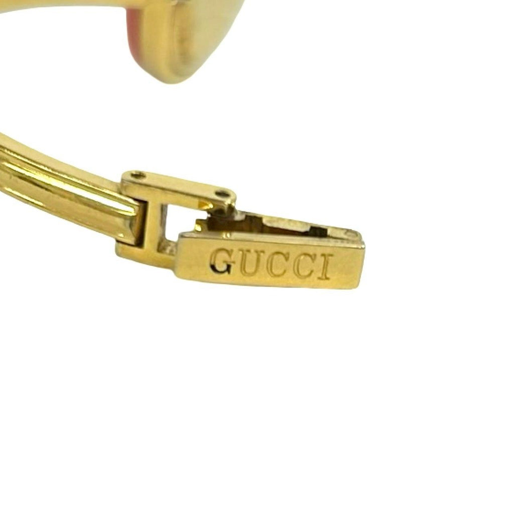 Gucci with Case Vintage Change Bezel Sherry Line Wristwatch Gold Watch — view 3