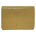 Louis Vuitton Business Card Holder Monogram Vernis Dune Initial Leather