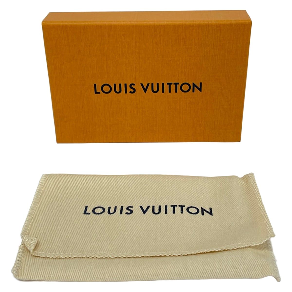 Louis Vuitton Business Card Holder Monogram Vernis Dune Initial Leather — view 6