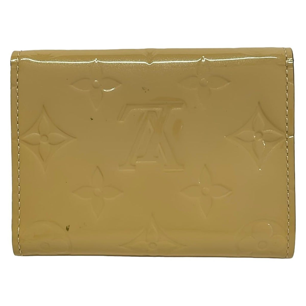 Louis Vuitton Business Card Holder Monogram Vernis Dune Initial Leather — view 2