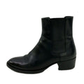 Saint Laurent Paris Short Boots 35.5 Black Side Gore Leather