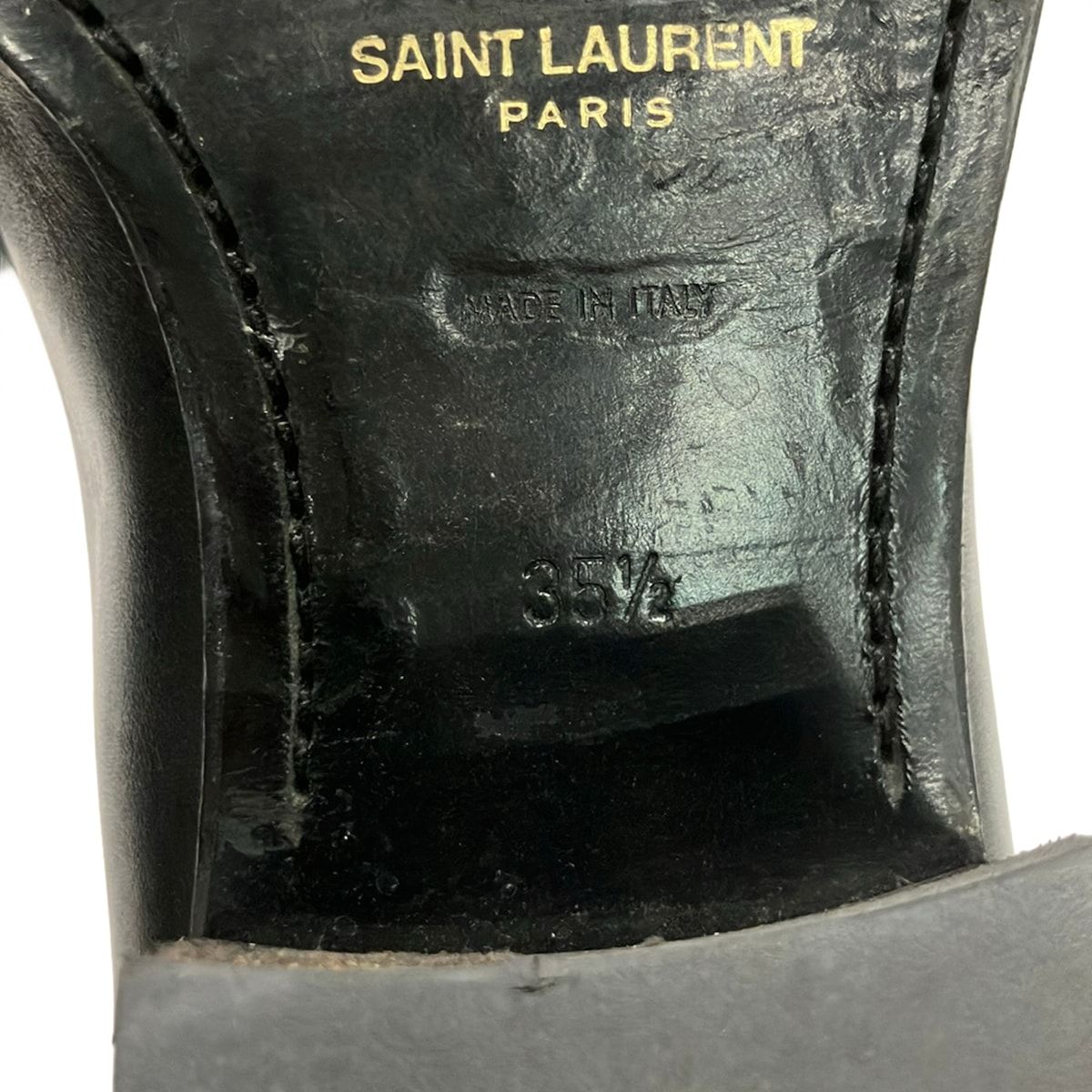 Saint Laurent Paris Short Boots 35.5 Black Side Gore Leather — view 6