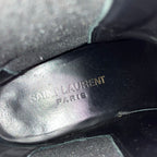 Saint Laurent Paris Short Boots 35.5 Black Side Gore Leather — view 5