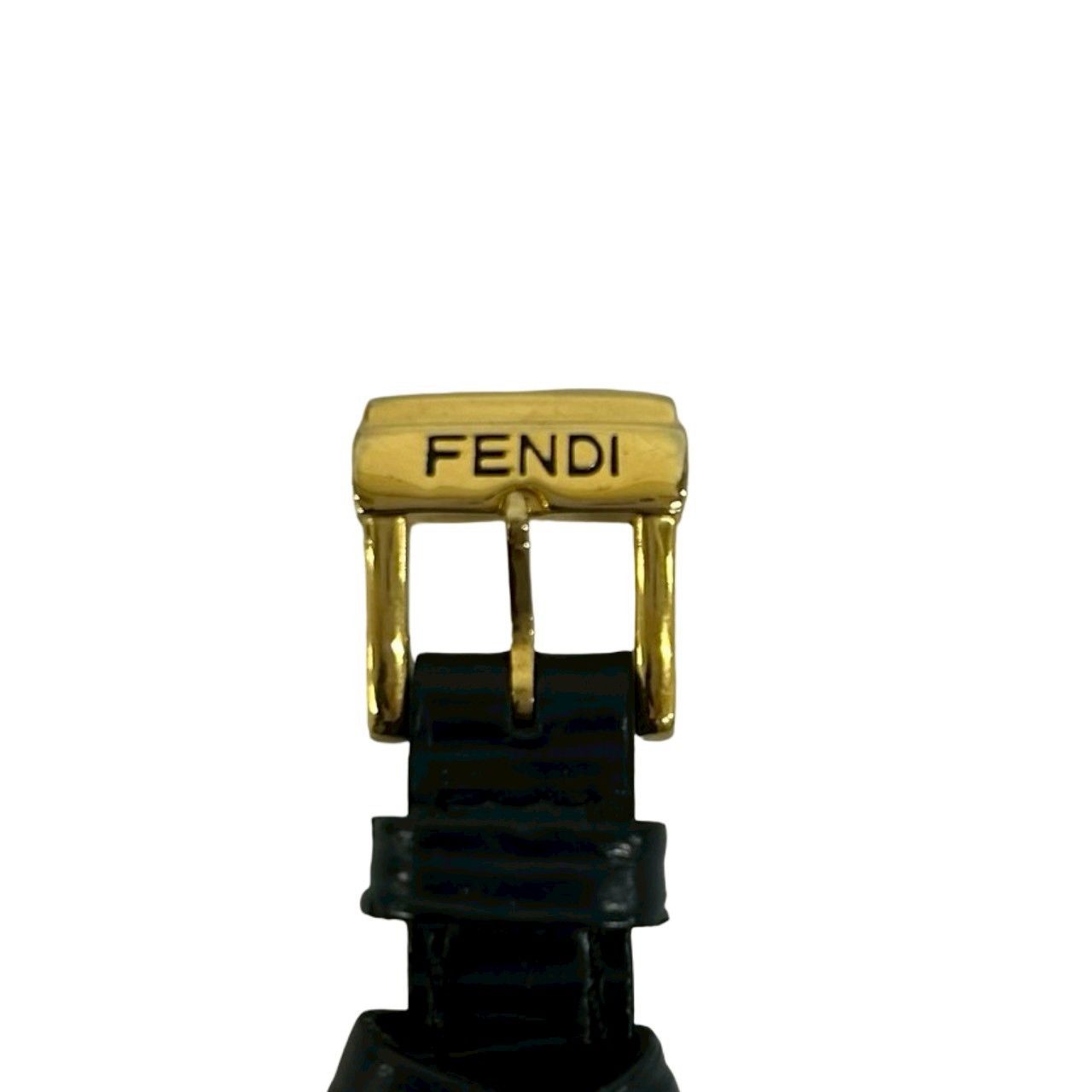Fendi with Case Chameleon Change Leather Quartz Wristwatch Gold Watch — view 3