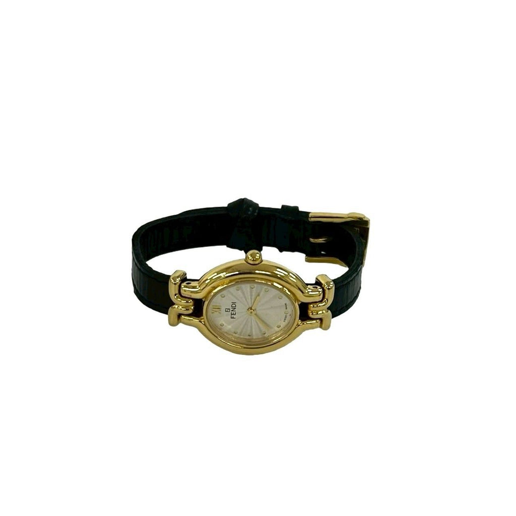 Fendi with Case Chameleon Change Leather Quartz Wristwatch Gold Watch — view 7