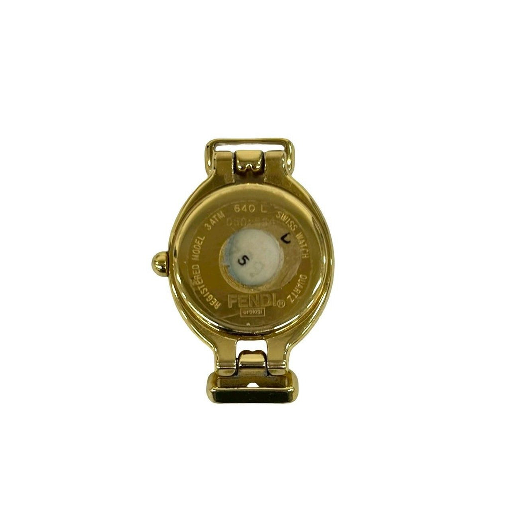 Fendi with Case Chameleon Change Leather Quartz Wristwatch Gold Watch — view 5