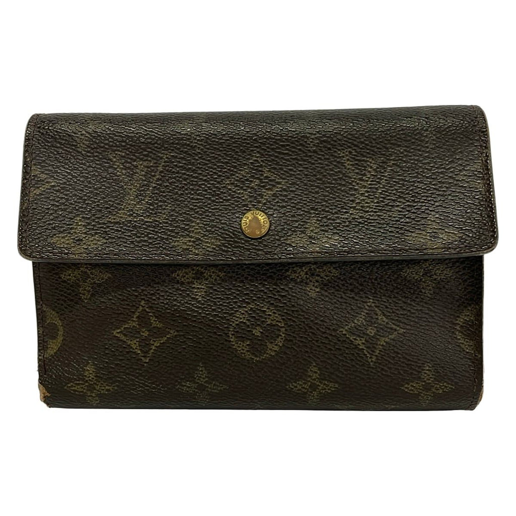 Louis Vuitton Trifold Wallet Monogram Porte Tresor Etui Papiers Handbag