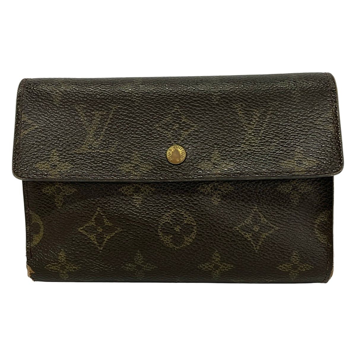 Louis Vuitton Trifold Wallet Monogram Porte Tresor Etui Papiers Handbag