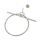 Hermes Loop MM 00 Earrings 925 Sterling Silver — view 5