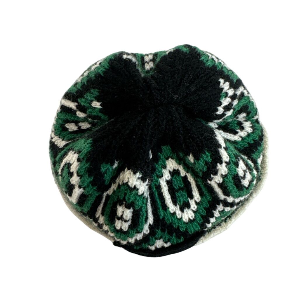 Prada Knit Cap Beanie All Over Pattern Triangle — view 5