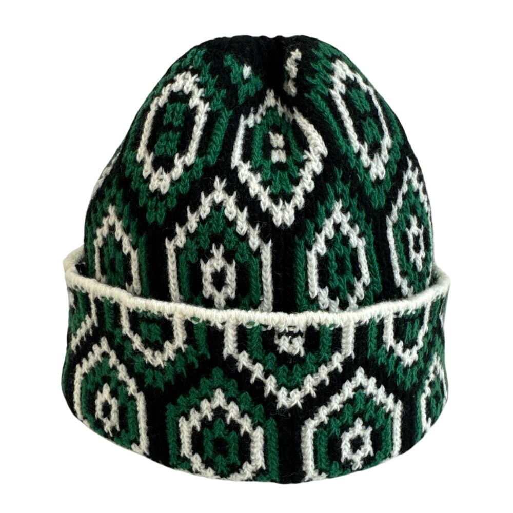 Prada Knit Cap Beanie All Over Pattern Triangle — view 2