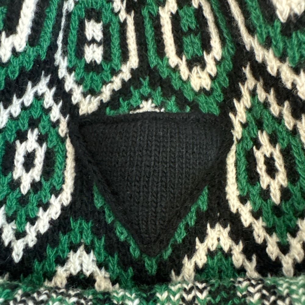 Prada Knit Cap Beanie All Over Pattern Triangle — view 7