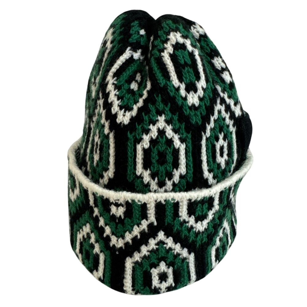 Prada Knit Cap Beanie All Over Pattern Triangle — view 3