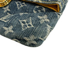 Louis Vuitton Clutch Bifold Pochette Plat Monogram Denim Pouch — view 4