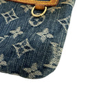 Louis Vuitton Clutch Bifold Pochette Plat Monogram Denim Pouch — view 6