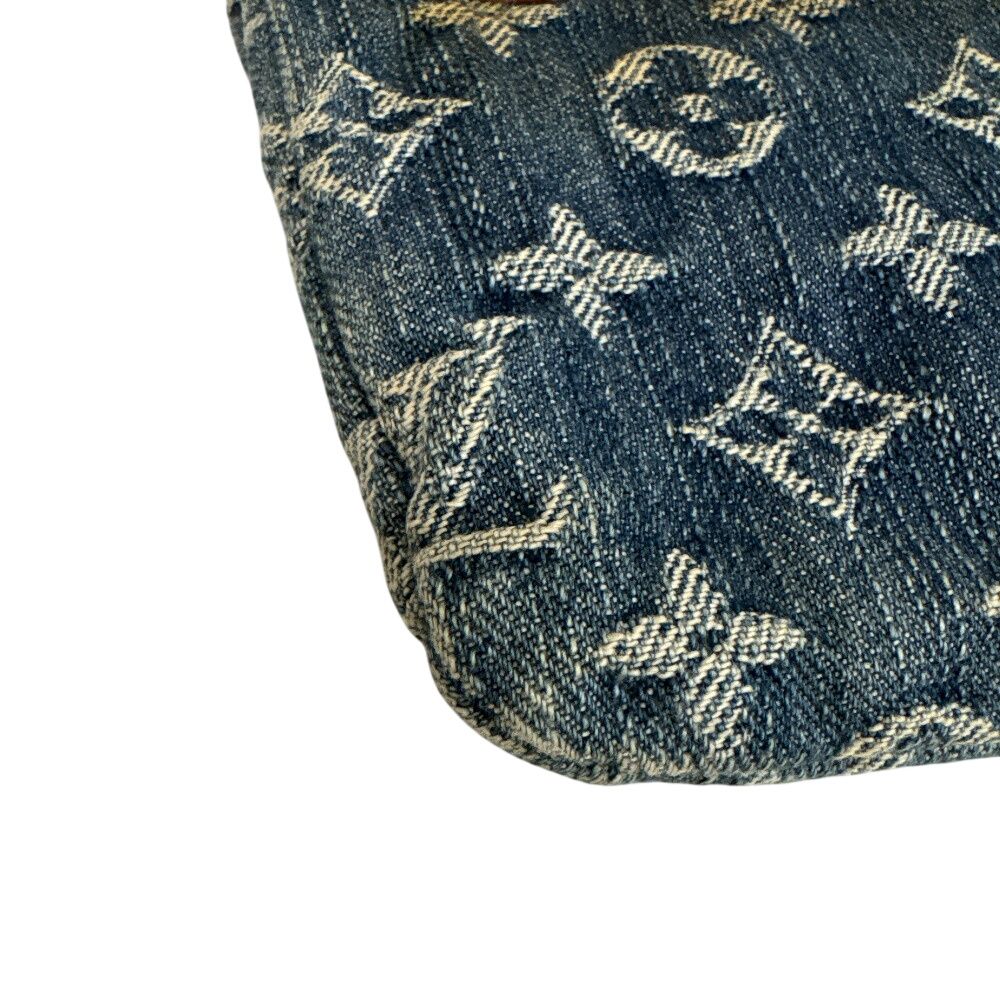 Louis Vuitton Clutch Bifold Pochette Plat Monogram Denim Pouch — view 5