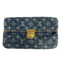 Louis Vuitton Clutch Bifold Pochette Plat Monogram Denim Pouch