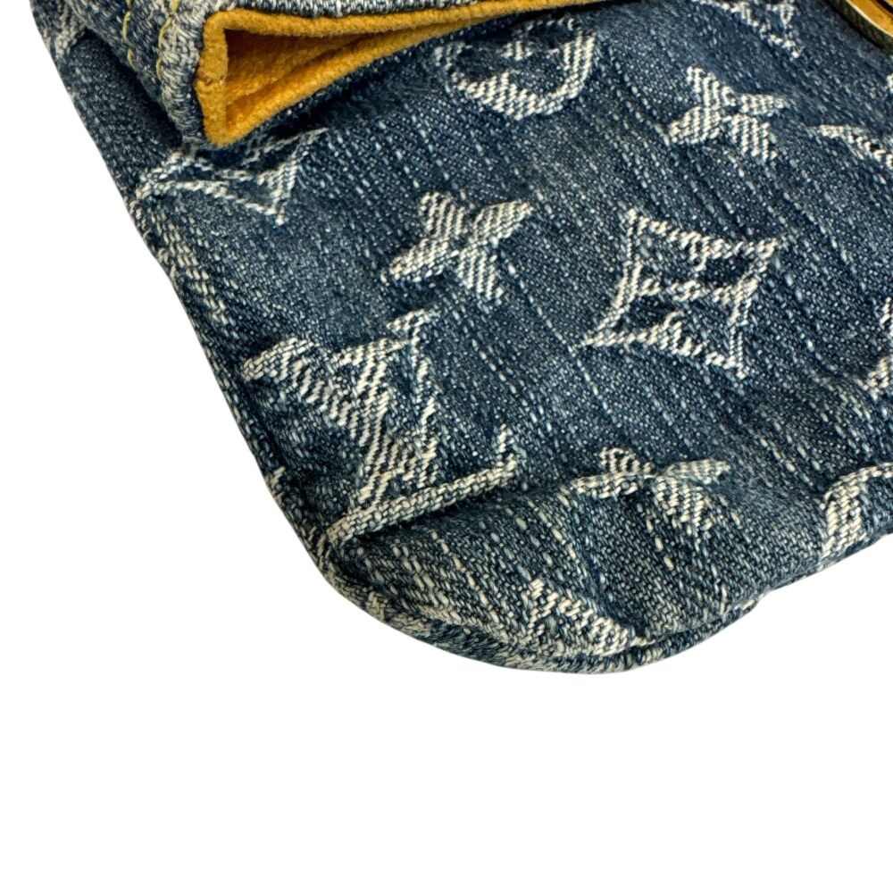 Louis Vuitton Clutch Bifold Pochette Plat Monogram Denim Pouch — view 3