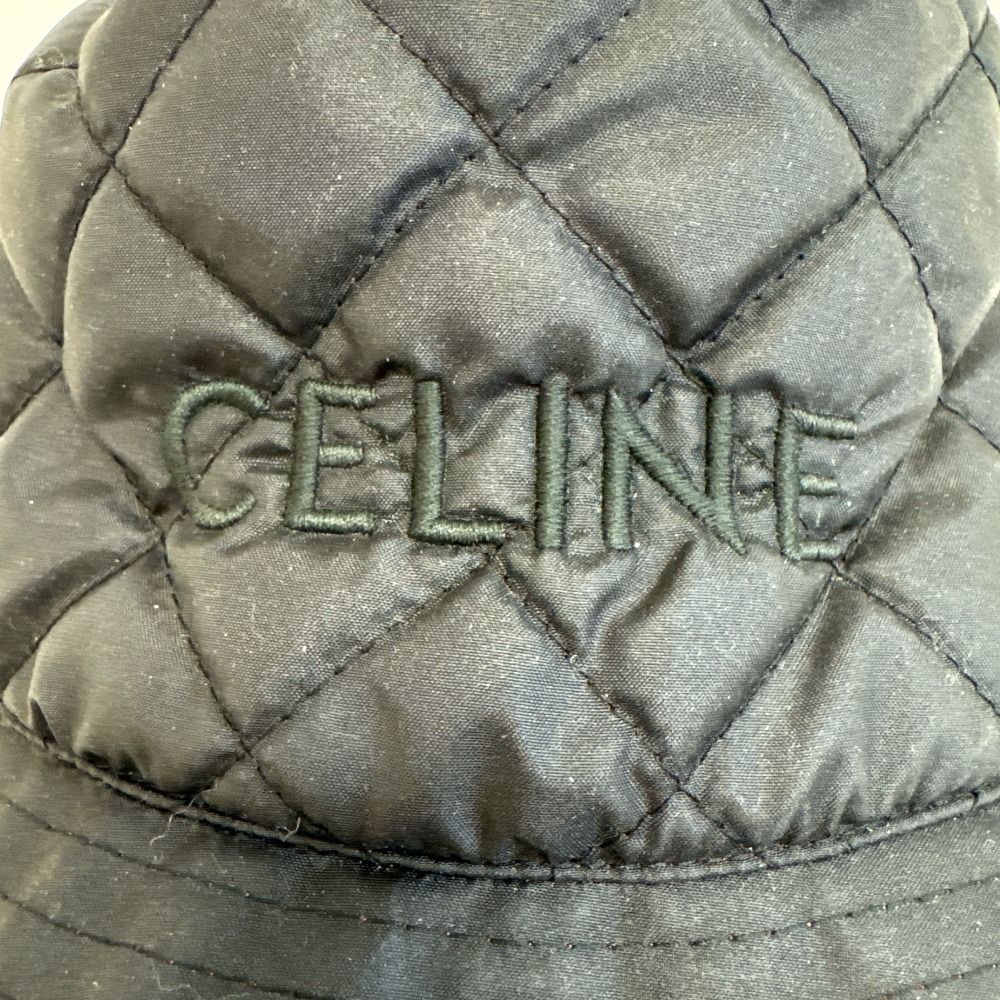 Celine Quilted Bucket Hat Logo Embroidery — view 7