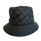 Celine Quilted Bucket Hat Logo Embroidery