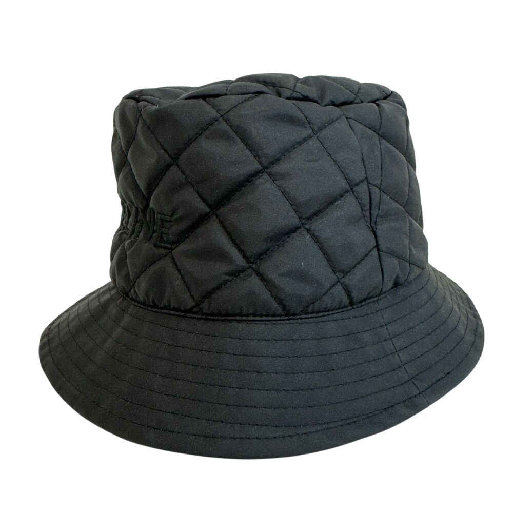 Celine Quilted Bucket Hat Logo Embroidery