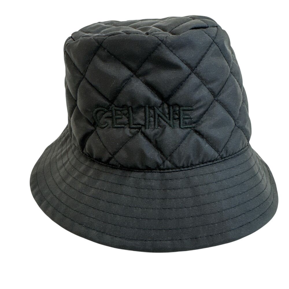 Celine Quilted Bucket Hat Logo Embroidery — view 2