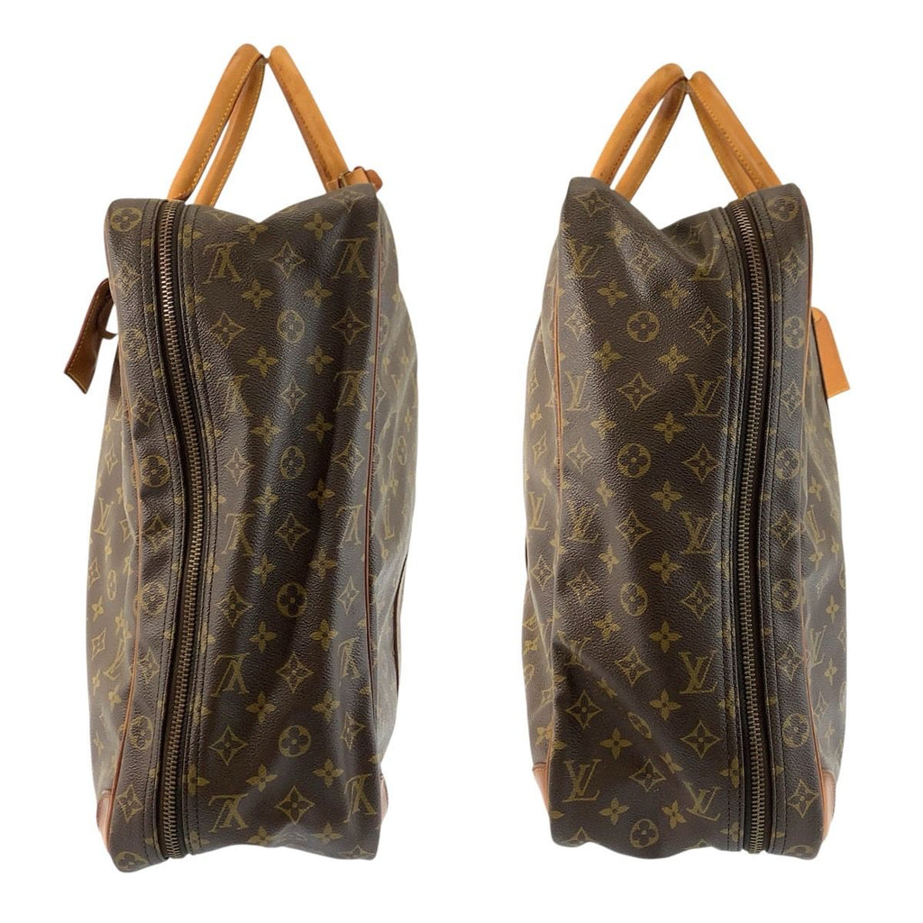 Louis Vuitton Monogram Sirius 55 Brown Gold Leather Boston — view 8