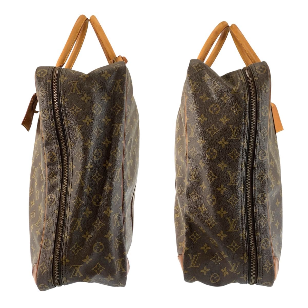 Louis Vuitton Monogram Sirius 55 Brown Gold Leather Boston — view 8