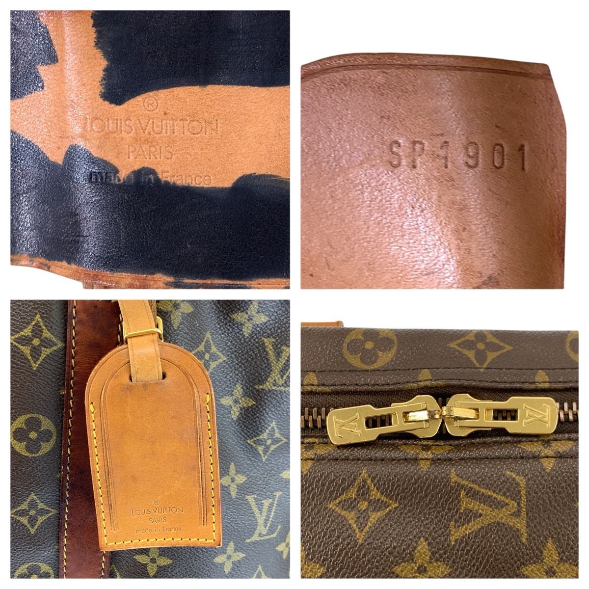 Louis Vuitton Monogram Sirius 55 Brown Gold Leather Boston — view 3