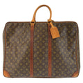 Louis Vuitton Monogram Sirius 55 Brown Gold Leather Boston