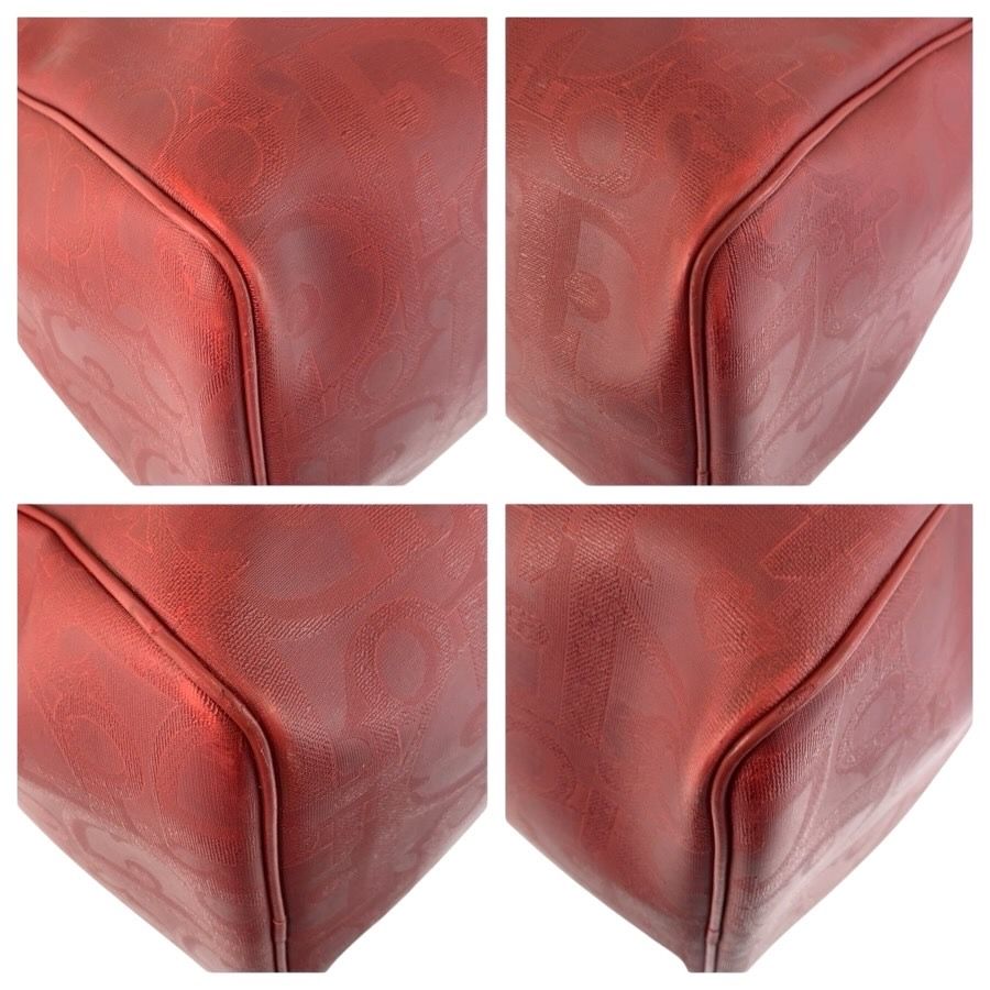 Dior Vintage Trotter Red Boston Bag 2-Way — view 4
