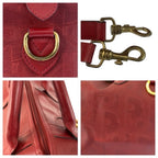 Dior Vintage Trotter Red Boston Bag 2-Way — view 6