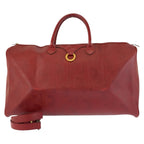 Dior Vintage Trotter Red Boston Bag 2-Way