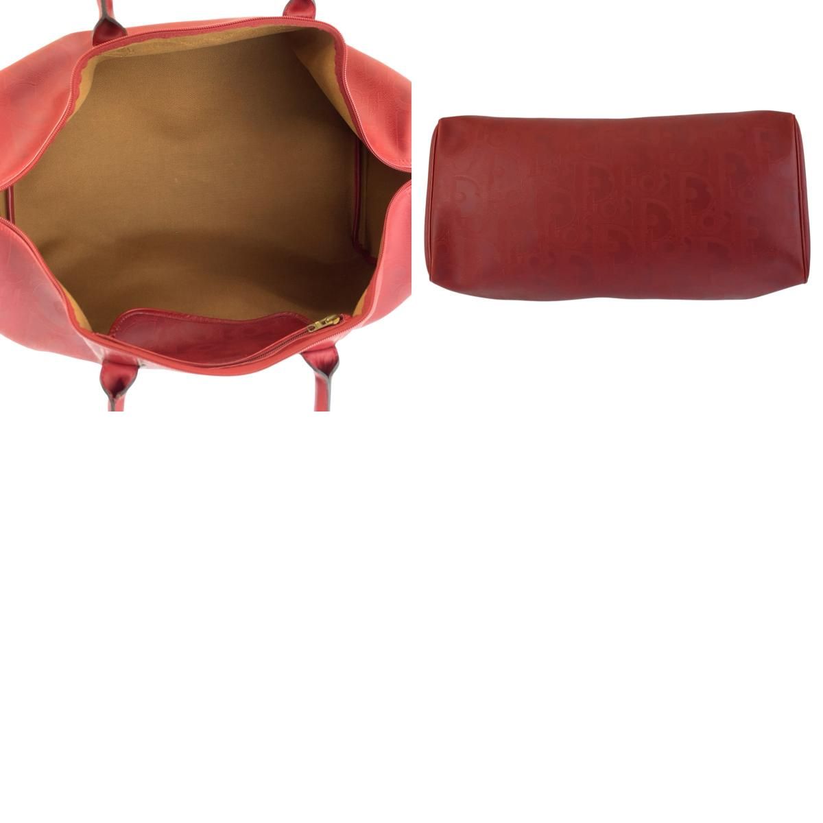 Dior Vintage Trotter Red Boston Bag 2-Way — view 9