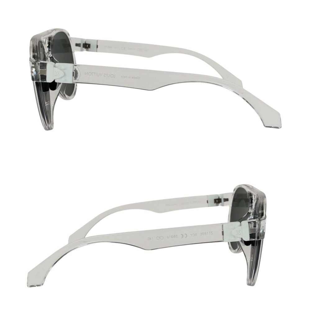 Louis Vuitton LV Rainbow Mirror Lens Clear Gray Silver Acetate Metal Sunglasses — view 4