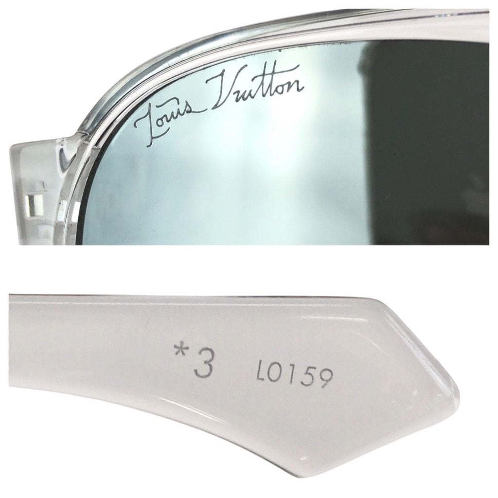Louis Vuitton LV Rainbow Mirror Lens Clear Gray Silver Acetate Metal Sunglasses — view 8