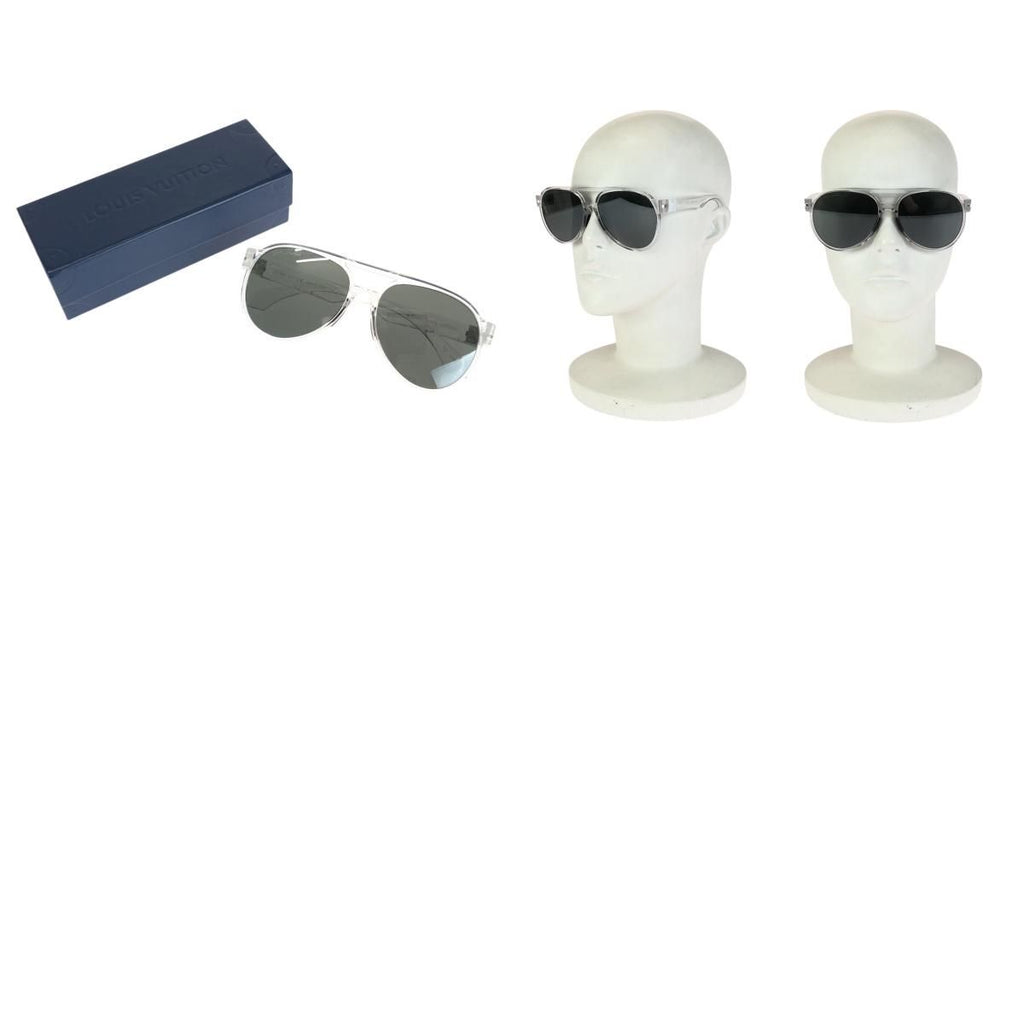 Louis Vuitton LV Rainbow Mirror Lens Clear Gray Silver Acetate Metal Sunglasses — view 9