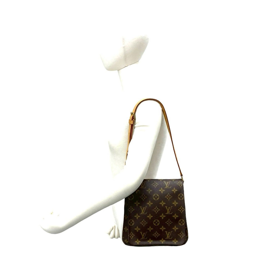 Louis Vuitton Musette Salsa Monogram Logo Pattern Leather Shoulder Bag Pochette — view 2