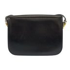 Celine Vintage Carriage Black Gold Leather Shoulder — view 2