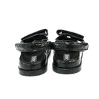 Chanel CC Logo Rhinestone Footbed Sandals Black — view 3