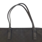 Gucci Black GG Canvas Leather Tote Shoulder — view 8