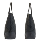 Gucci Black GG Canvas Leather Tote Shoulder — view 7