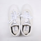 Chanel CC Logo Leather Suede Sneakers — view 5