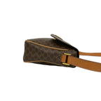 Celine Macadam Blason Triomphe Logo Pattern Circle Leather Mini Shoulder — view 6