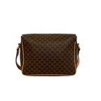 Celine Macadam Blason Triomphe Logo Pattern Circle Leather Mini Shoulder — view 3