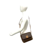 Celine Macadam Blason Triomphe Logo Pattern Circle Leather Mini Shoulder — view 2