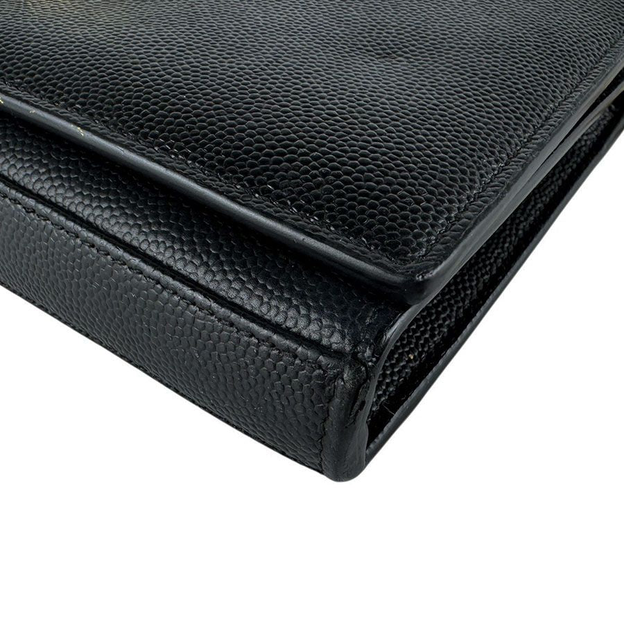 Saint Laurent Chain Shoulder Bag Black — view 9